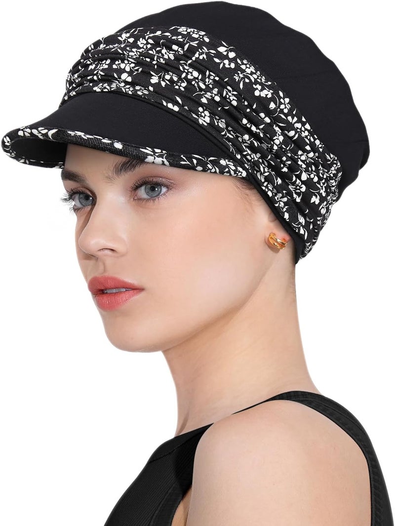 Awefeel Chemo Headwear Viscose Newsboy Cap for Women Fall and Winter Hats - Image 2